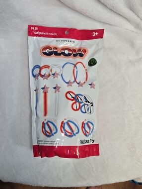 Nwt! GLOW Red White Blue Glow Party Pack